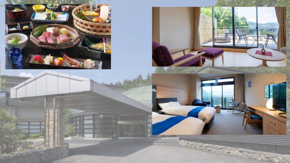 郡上八幡　積翠園　施設外観　客室　料理