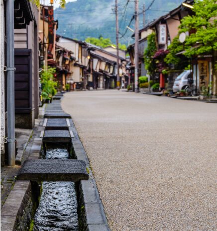 郡上八幡 城下町の街並み