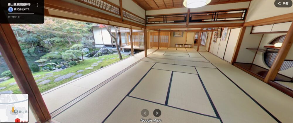 Googleマップ　慈恩禅寺ストリートビュー