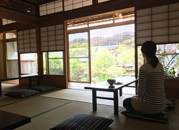 宗祇庵　郡上八幡　和カフェ　店舗内観