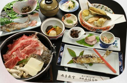 郡上八幡　みはらや旅館　夕食