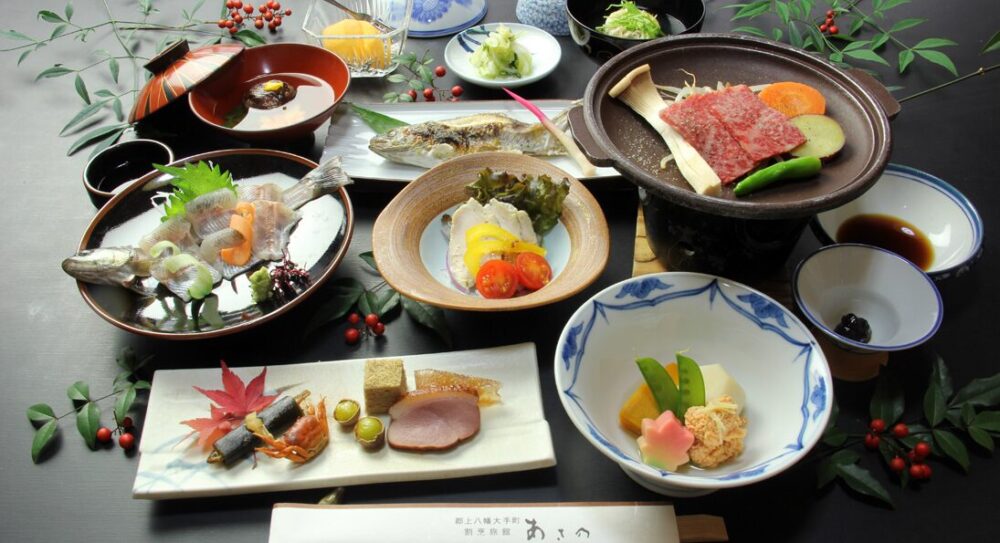 郡上八幡　あさの旅館　料理