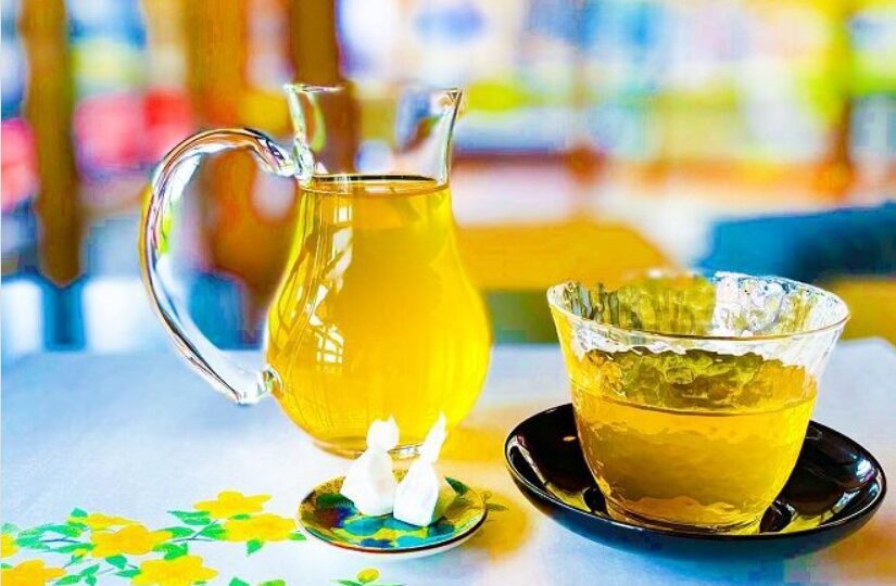 郡上八幡　宗祇庵　和カフェ　ほうじ茶