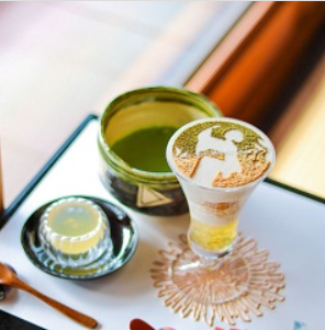 郡上八幡　　宗祇庵　和カフェ　冬限定パフェ