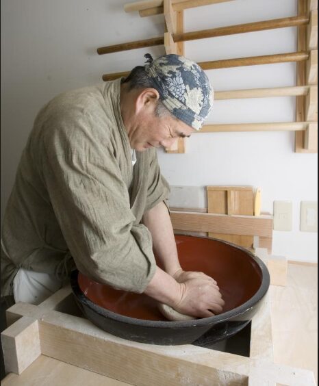 郡上八幡 蕎麦正まつい 蕎麦打ち