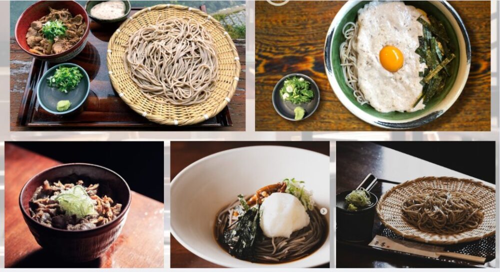 郡上八幡 そばの平甚 メニュー 自然薯そば 年越しそば おろしそば 飛騨牛丼 セットメニュー